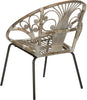 Safavieh Carlson Rattan Accent Chair Grey White Wash Furniture 