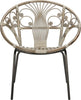 Safavieh Carlson Rattan Accent Chair Grey White Wash Furniture main image