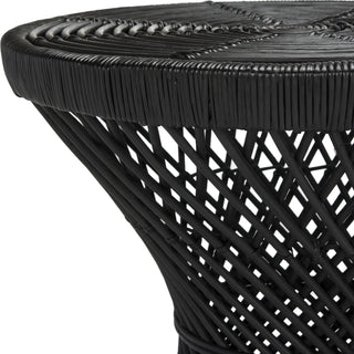 Safavieh Grimson Small Bowed Accent Table Black Furniture 