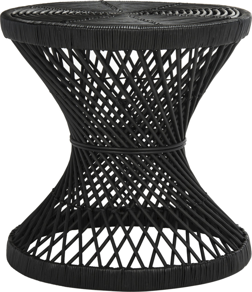 Safavieh Grimson Small Bowed Accent Table Black Furniture main image