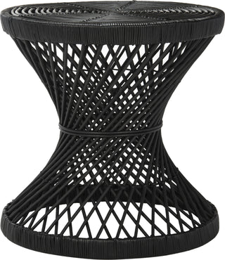 Safavieh Grimson Small Bowed Accent Table Black Furniture 