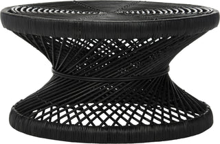 Safavieh Grimson Large Bowed Coffee Table Black Furniture 