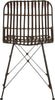 Safavieh Minerva Wicker Dining Chair Croco Brown Furniture 