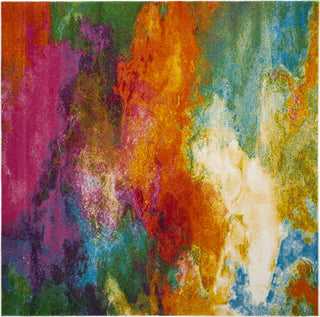 Safavieh Watercolor WTC619D Orange/Green Area Rug 