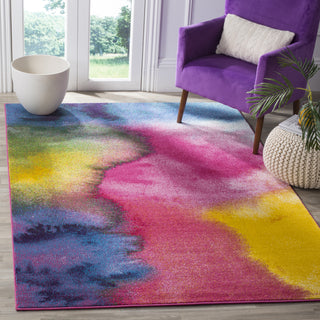 Safavieh Watercolor WTC621C Green/Fuchsia Area Rug 