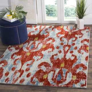 Safavieh Watercolor WTC622L Brick/Light Blue Area Rug 