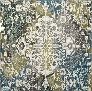 Safavieh Watercolor WTC669B Ivory/Peacock Blue Area Rug 