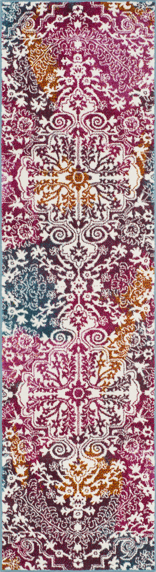 Safavieh Watercolor WTC669F Ivory/Fuchsia Area Rug 