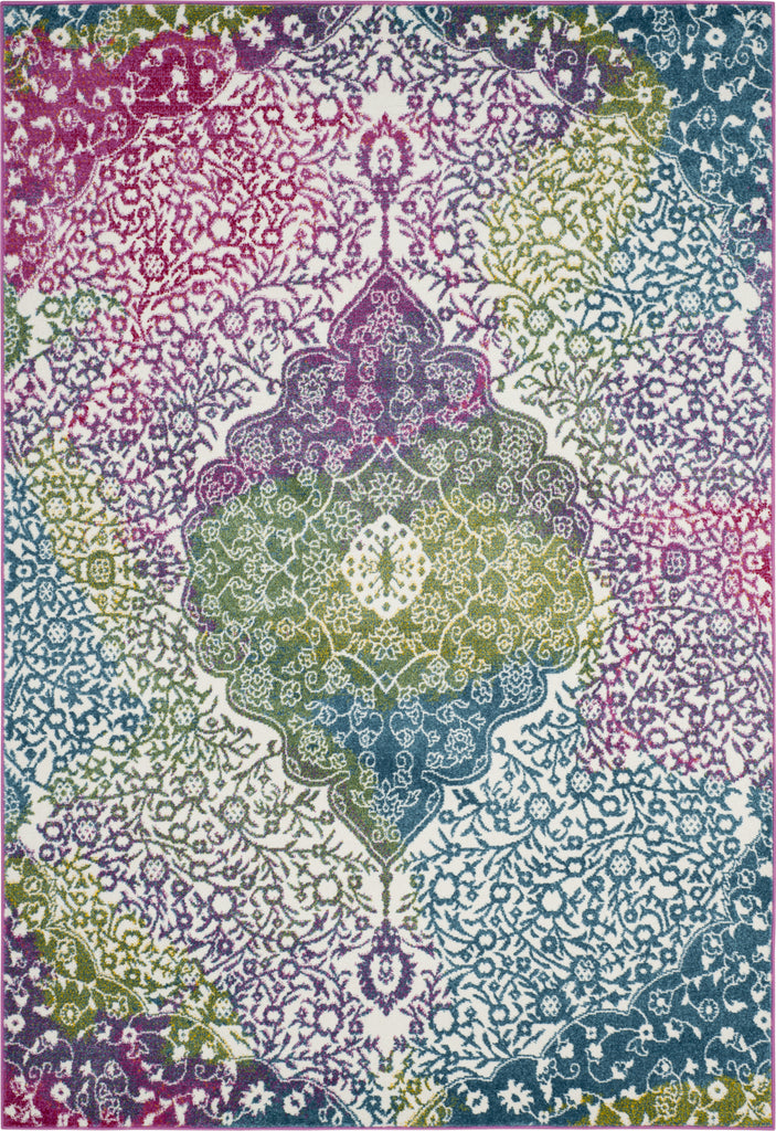 Safavieh Watercolor WTC672F Ivory/Fuchsia Area Rug main image