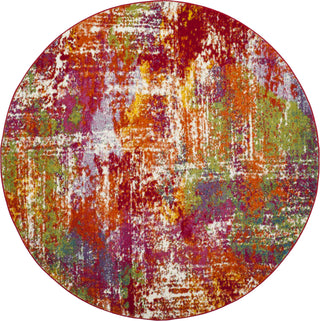 Safavieh Watercolor WTC695D Orange/Green Area Rug 