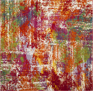 Safavieh Watercolor WTC695D Orange/Green Area Rug 