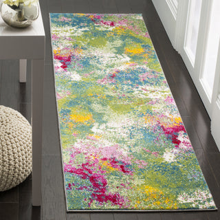 Safavieh Watercolor WTC697C Green/Fuchsia Area Rug 