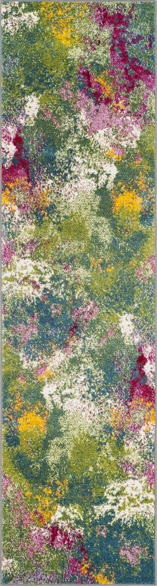 Safavieh Watercolor WTC697C Green/Fuchsia Area Rug 