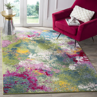 Safavieh Watercolor WTC697C Green/Fuchsia Area Rug  Feature