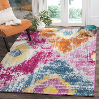 Safavieh Watercolor WTC699K Fuchsia/Orange Area Rug  Feature