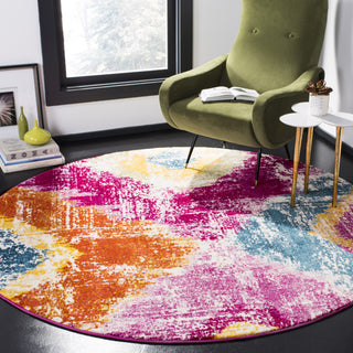 Safavieh Watercolor WTC699K Fuchsia/Orange Area Rug 