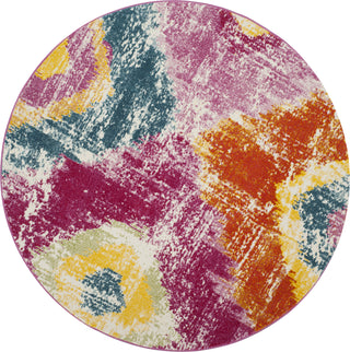 Safavieh Watercolor WTC699K Fuchsia/Orange Area Rug 