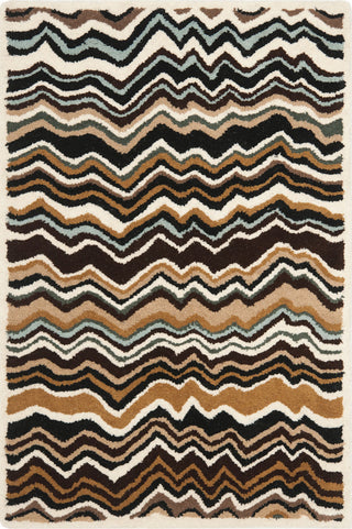 Safavieh Wyndham Amber Flame Stitch Brown/Multi Area Rug main image