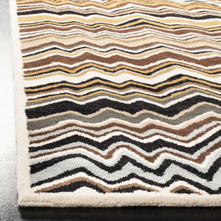 Safavieh Wyndham Amber Flame Stitch Brown/Multi Area Rug Detail