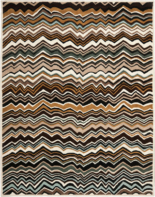 Safavieh Wyndham Amber Flame Stitch Brown/Multi Area Rug Main