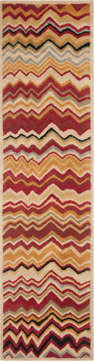 Safavieh Wyndham Amber Flame Stitch Red/Multi Area Rug 