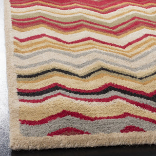 Safavieh Wyndham Amber Flame Stitch Red/Multi Area Rug Detail