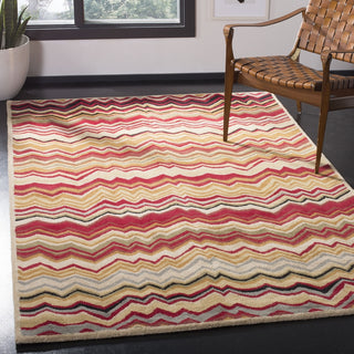 Safavieh Wyndham Amber Flame Stitch Red/Multi Area Rug Room Scene Feature