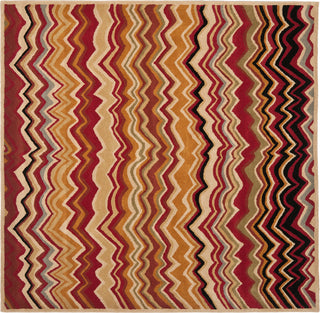 Safavieh Wyndham Amber Flame Stitch Red/Multi Area Rug Square