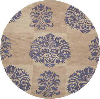 Safavieh Wyndham Wyd322 Beige/Lavander Area Rug Round