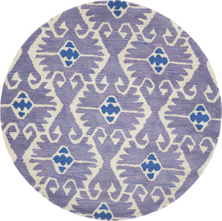 Safavieh Wyndham Wyd323 Lavander/Ivory Area Rug Round