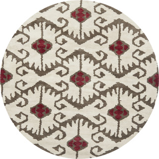 Safavieh Wyndham Wyd323 Ivory/Brown Area Rug Round