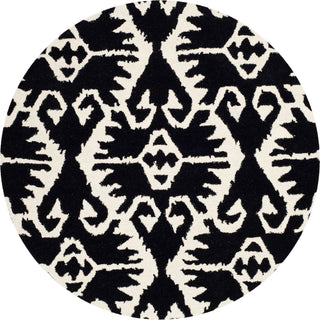 Safavieh Wyndham Wyd323 Black/Ivory Area Rug Round