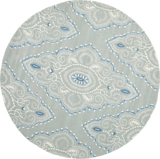 Safavieh Wyndham Amiya Blue/Ivory Area Rug Round