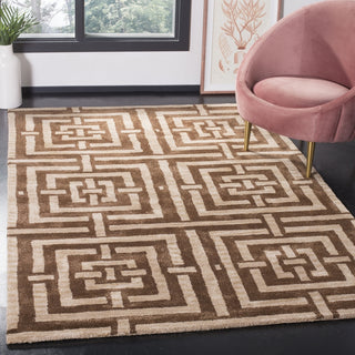 Safavieh Wyndham Euclid Brown Area Rug Room Scene