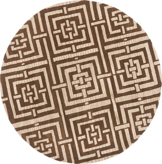 Safavieh Wyndham Euclid Brown Area Rug Round