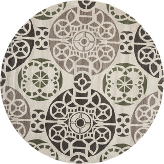 Safavieh Wyndham Irina Ivory/Brown Area Rug Round