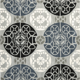 Safavieh Wyndham Irina Grey/Black Area Rug Square