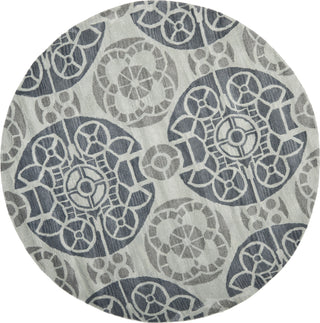 Safavieh Wyndham Irina Silver/Blue Area Rug Round