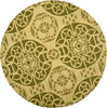 Safavieh Wyndham Irina Honey/Green Area Rug Round