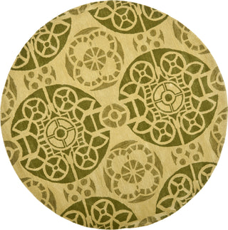 Safavieh Wyndham Irina Honey/Green Area Rug Round