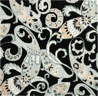 Safavieh Wyndham Nimes Paisley Black/Multi Area Rug Square