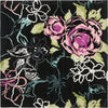 Safavieh Wyndham Sharon Rose Black/Multi Area Rug Square