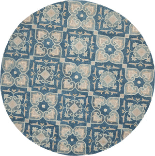 Safavieh Wyndham Wyd614 Blue/Grey Area Rug Round