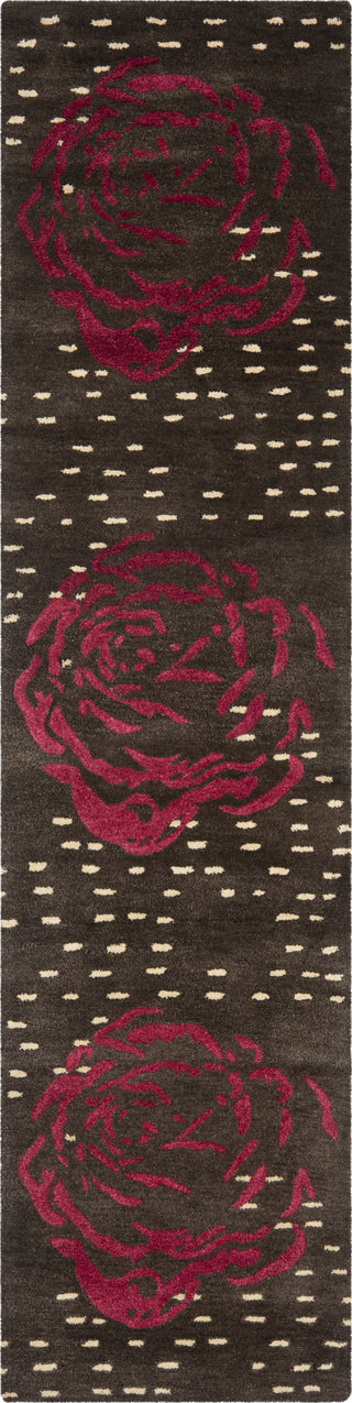 Safavieh Wyndham Wyd618 Charcoal/Red Area Rug 