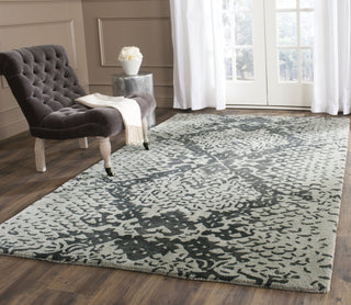 Safavieh Wyndham Wyd620 Grey/Black Area Rug Room Scene Feature