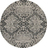 Safavieh Wyndham Wyd620 Grey/Black Area Rug Round