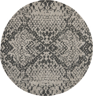 Safavieh Wyndham Wyd620 Grey/Black Area Rug Round