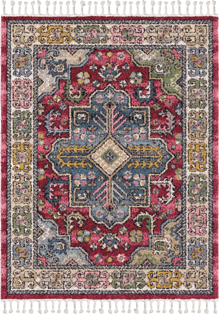 Orian Rugs Saffron Akstafa Medallion Red Area Rug main image
