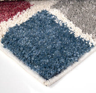 Orian Rugs Saffron Building Blocks Soft White Area Rug Corner Image