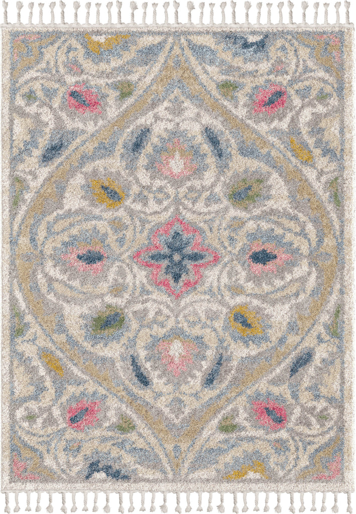 Orian Rugs Saffron Chesterfield Soft White Area Rug main image